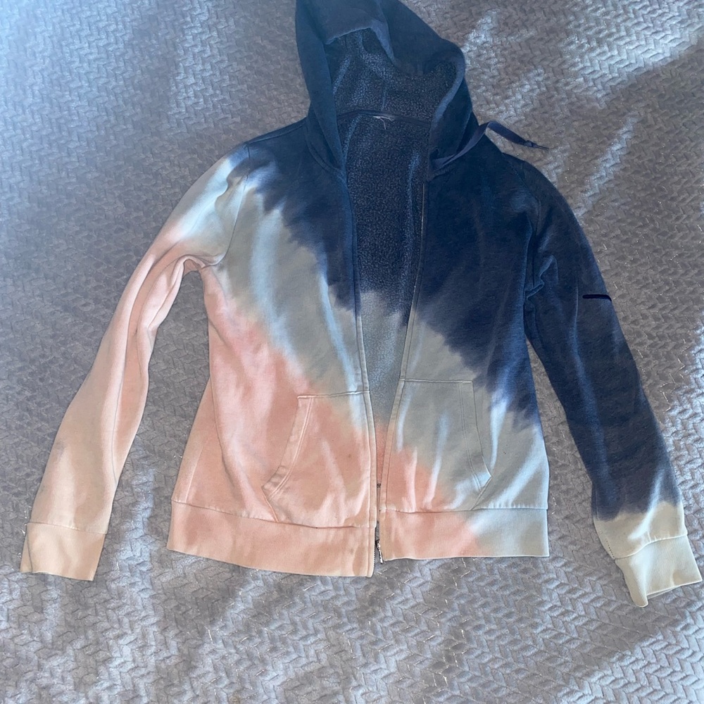 Tie-Dye Zip-Up Hoodie